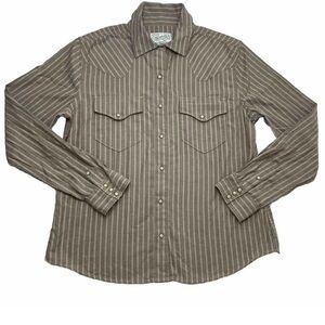 Tecovas Men's Casual Striped Button Down Shirt - Brown